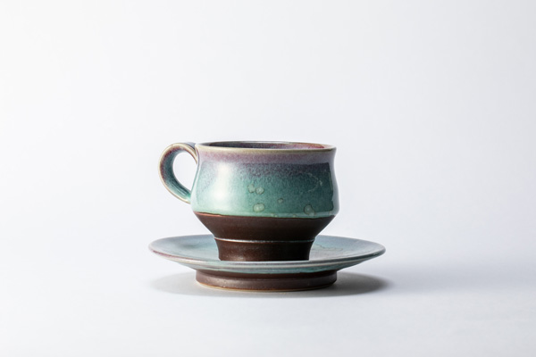 面取りコーヒー碗皿